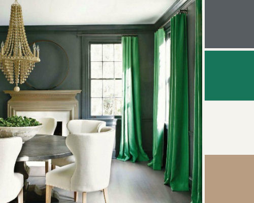 emerald green palette colour color interior pantone room why need douglass suggested kay envy exquisite shade dining drama canadianhometrends paint