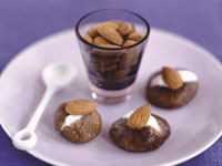 Dried Figs Stuffed with Almonds and Cream Cheese