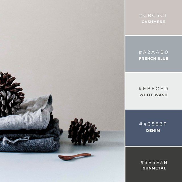 grey and denim blue color palette