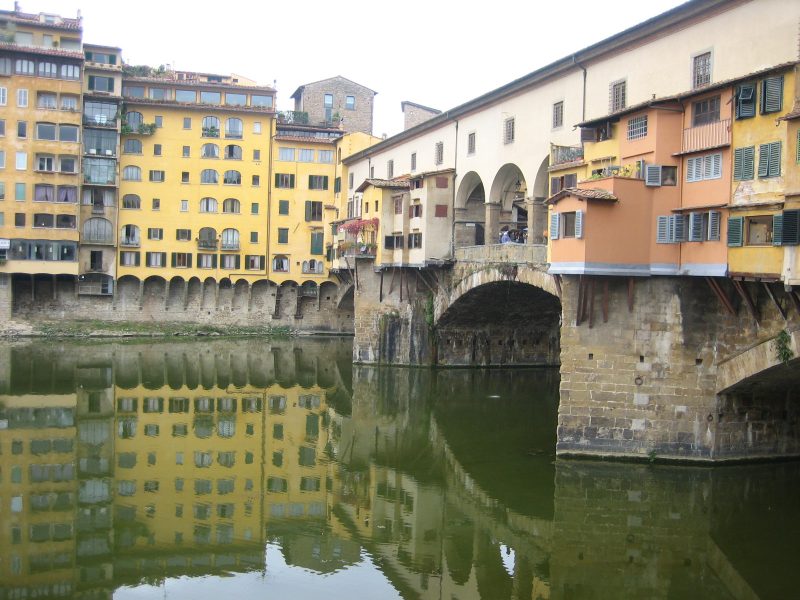  Ponte Vecchio bridge, one of the most recognizable sites in Florence