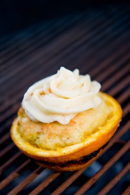 grilled orange cupcake