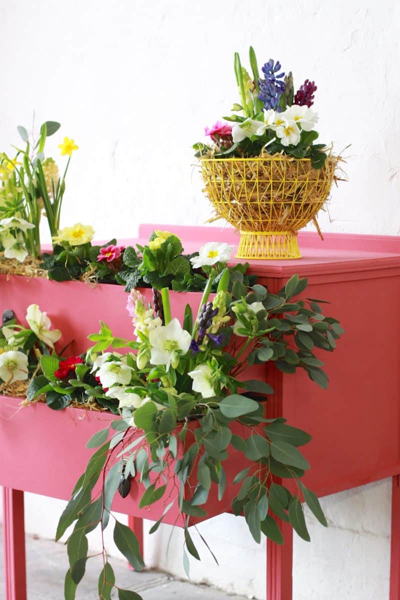 Abigail & Ryan Bell's Floral Coral Chest of Drawers. Annie Sloan Painters in Residence (2)