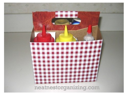 six pack condiment caddy