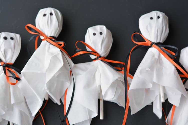 Puffy Ghost Craft {with Free Ghost Template} - Thriving Home