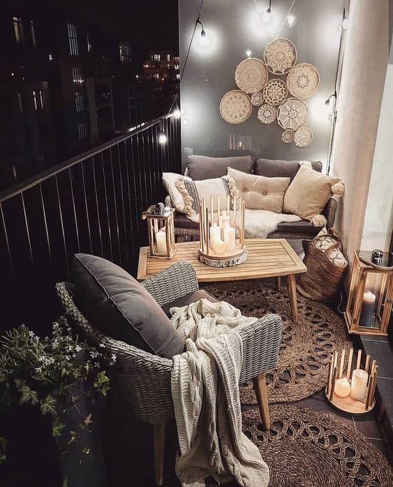 Premium Photo  Modern luxury balcony interior decor ideas cozy home decor  decor ideas for the balcony