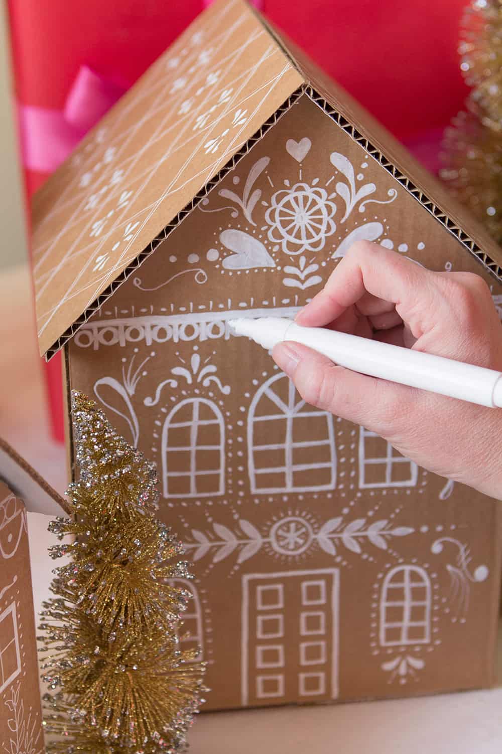Gingerbread House Cardboard Template The Cake Boutique