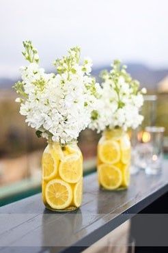Lemon Flower Vase