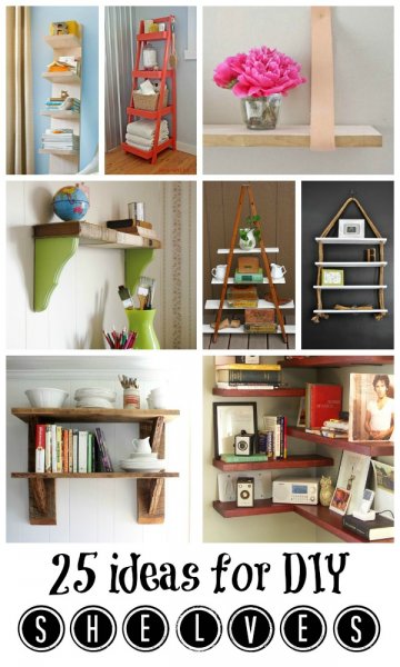 25 Great DIY Ideas for Shelving