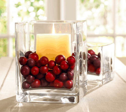 Cranberry Candles