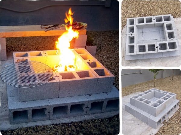 Cinder Block Diys For Your Outdoor, Build A Fire Pit Cinder Blocks