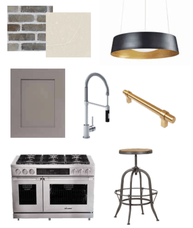 Marc Atiyolil's Industrial Luxe Kitchen Design Board | Home Trends Magazine