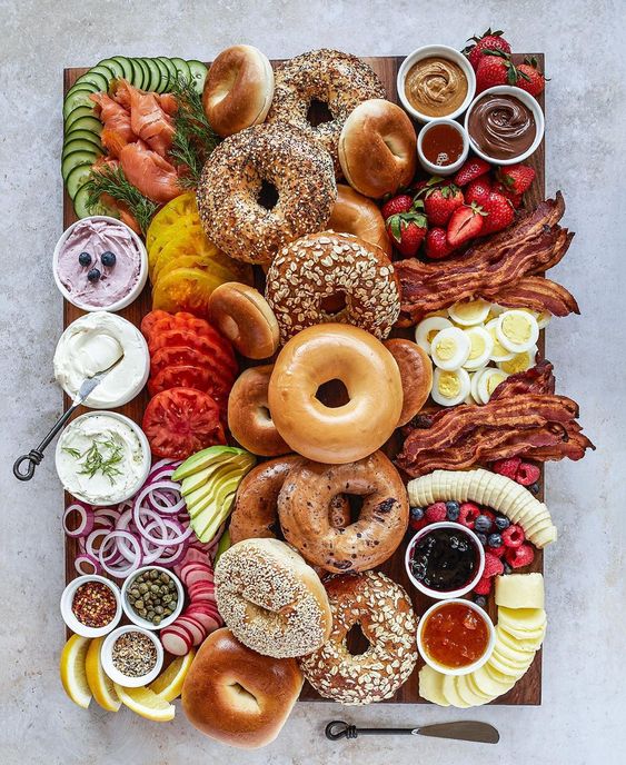 Fun Bagel Buffet for an Easy Brunch Party