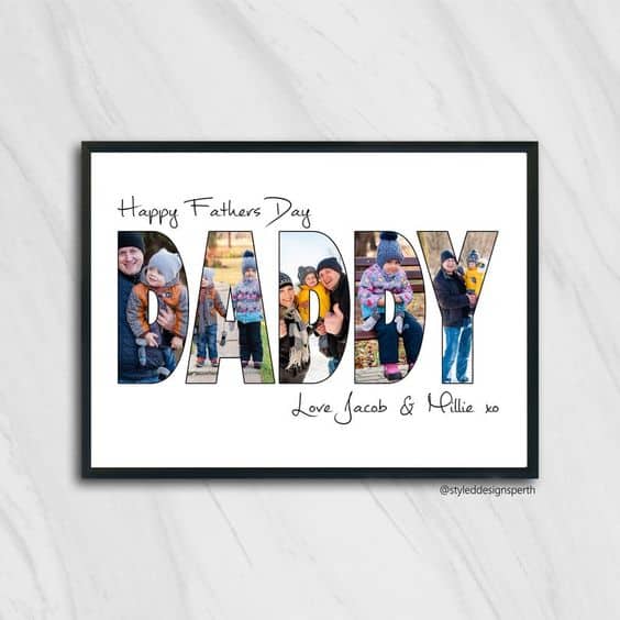 Fathers day hot sale frame ideas