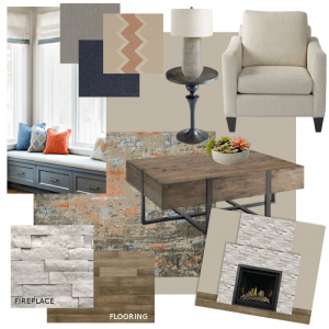 Earthy Living Room Design Board - Home Trends Magazine